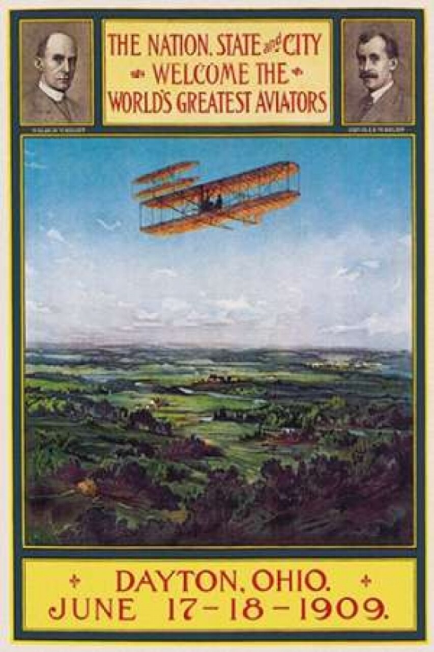 Dayton Ohio Welcomes the Wright Brothers Poster Print by Walker Litho - Item # VARPDX382144